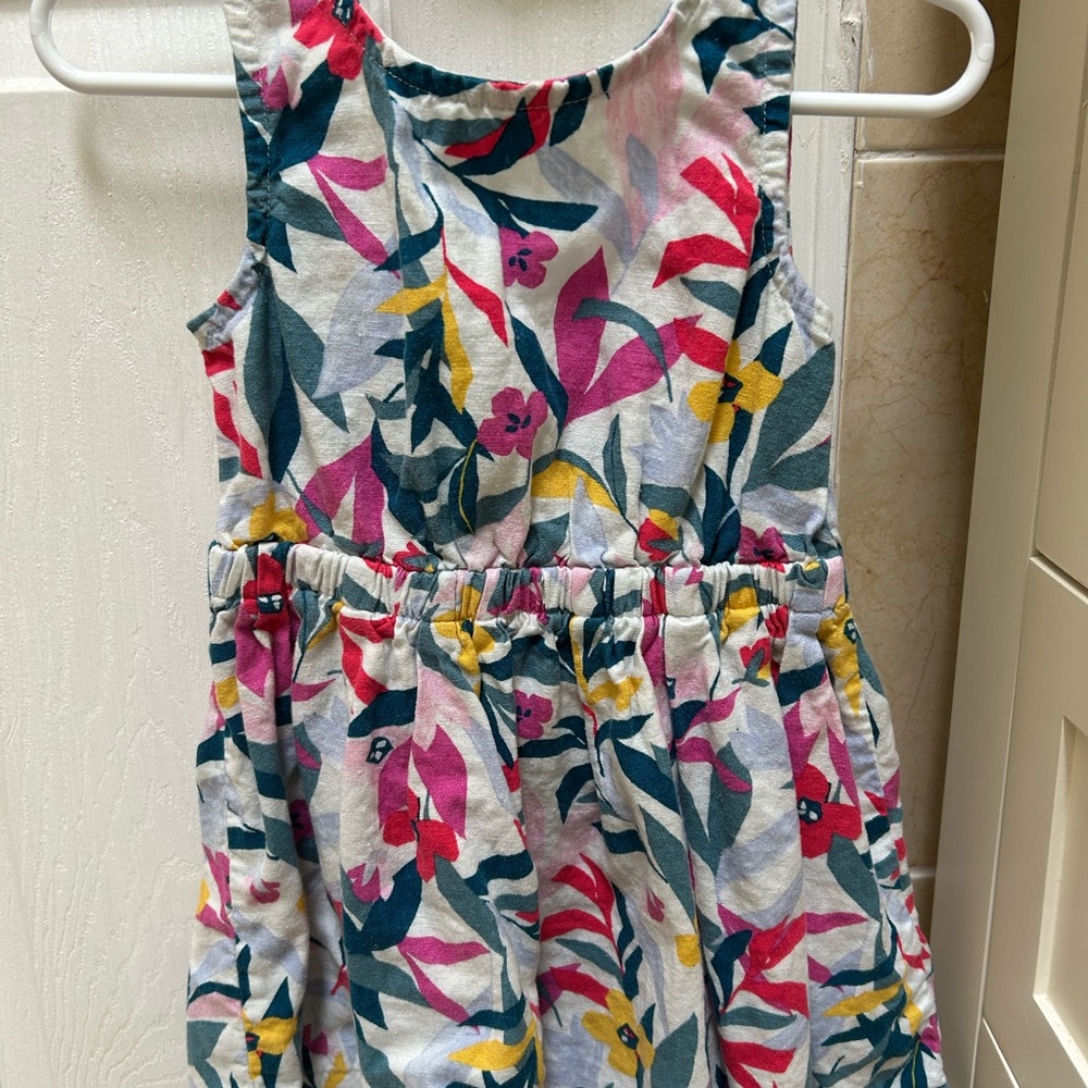 Carter's Colorful Leaf Print Dress